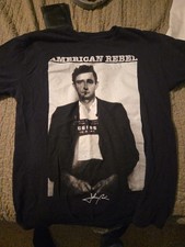 Johnny Cash American Rebel Black T-Shirt Size Medium From Cash Museum Outlaw
