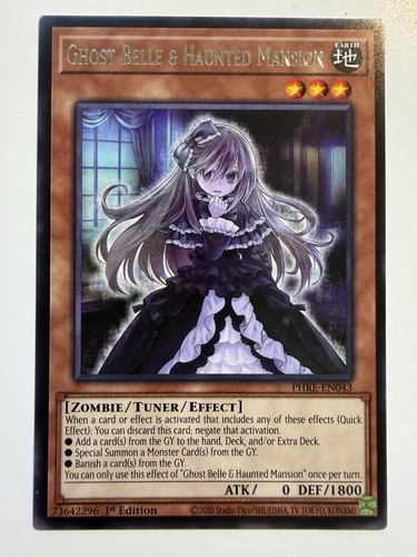 Ghost Belle & Haunted Mansion PHRE-EN043 Rare 1st Edition Phantom Revenge