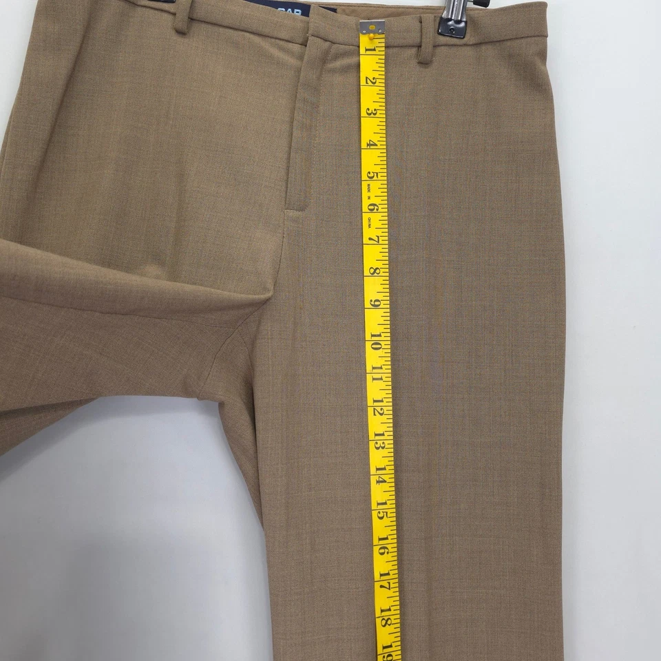 Pantalones Pantalones GAP Calce Clásico Mujer 10 Tostados Mezcla Lana Elastizados Trabajo Carrera Pantalones Foto 4 de 4