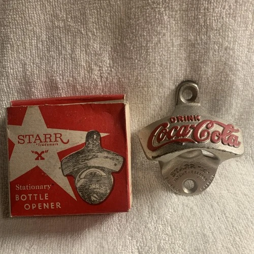 Vintage STARR X Bottle Opener in original Box Drink Coca Cola NOS