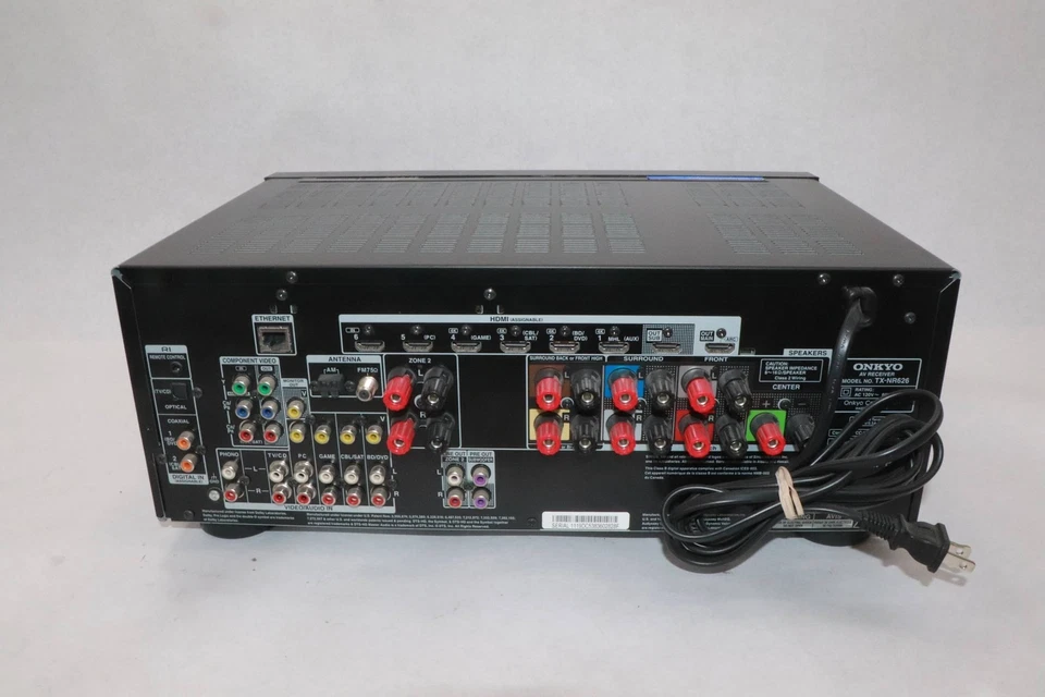 RECEPTOR DE CINE EN CASA ONKYO 7.2 CANALES | NEGRO | TX-NR626 Foto 2 de 4