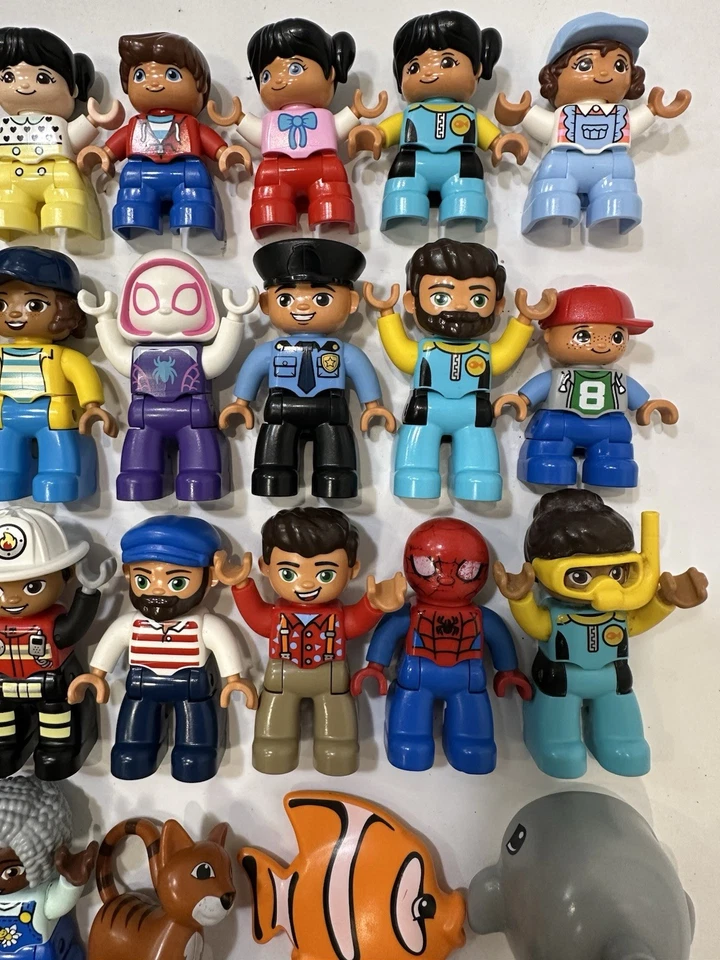 LEGO Duplo Minifiguras Animales Accesorios Lote De 50+ Perro Gato Ballena Foto 3 de 4