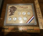 Legend of the Mercury Dime COLLECTION 7 Dimes Coins Silver Display Nice Clean