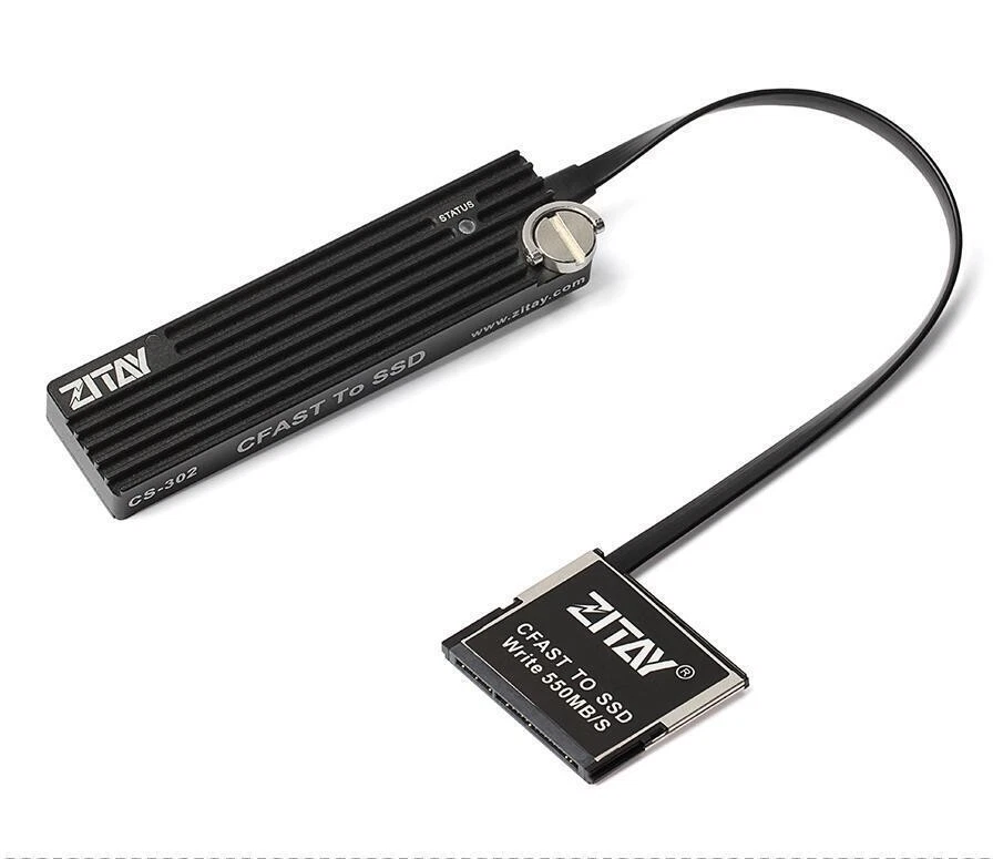 DSLR CFAST TO SSD MSATA M2 Card Coupler Adapter Fit For BMPCC 4K 6K ZCAM E2 - Image 2 of 4