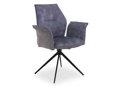 casa NOVA Armlehnstuhl ANTONIA BHT 65x92x60 cm grau