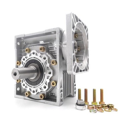 NMRV040 Worm Gearbox Gear Speed Reducer NEMA24 Ratio 10 30 100 for Stepper Motor