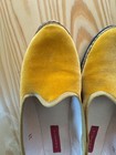 Vibi Venezia Yellow Velvet Furlane Slippers Size 39 — photo 7