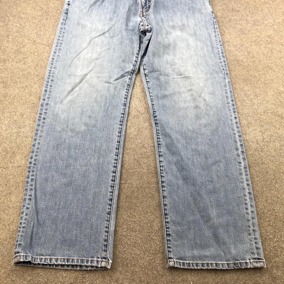 Tommy Bahama Jeans Mens 36x32 Blue Easy Fit Light Wash Straight Leg Denim Casual - Image 2 of 4