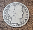 1909-O Silver Barber Half Dollar