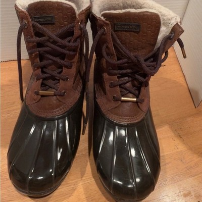 Michael Kors Chocolate and Ebony Rain Boots