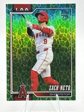 Zach Neto 2026 Topps Series 1 Green Easter Holiday Foil Parallel #230 Angels