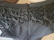 Little Black Dress, Cap Sleeve, Lace Detail, Size 16 (Fits Like 12-14)