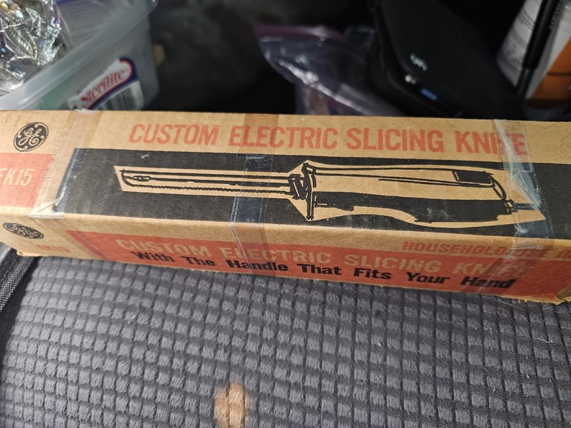 60s 70s GE General Electric Custom Electric Slicing Knife in MINT EK15