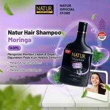 Moringa Anti Flat Hair Shampoo 140ml For Oily Fine Hair Volume Smooth Feel
