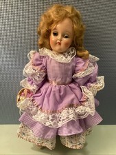 Vintage Ideal Toni Doll P-90 Hard Plastic Doll Blonde nice dress 14”