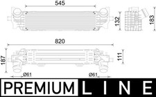 Ladeluftkühler PREMIUM LINE MAHLE CI 626 000P für BMW 7er G11 G12 8er G15 F92 Ladeluftkühler PREMIUM LINE MAHLE CI 626 000P für BMW 7er G11 G12 8er G15 F92