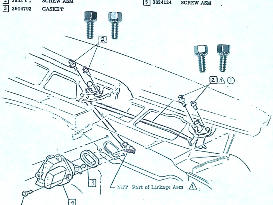 GM Arandela Parabrisas Brazo Limpiaparabrisas Pernos Pivote Cabeza Correcta Marcado Sello B&H 4 piezas NT Foto 2 de 4