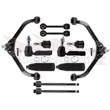 12PCS Front Control Arm Ball Joints Tie Rod End Sway Bar For Jeep Liberty 02-04