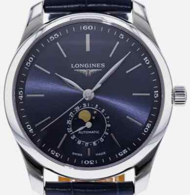 Longines Master Collection Blue Dial Leather Strap Men's Watch 40 L2.909.4.92.0