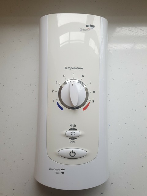 mira advance 9.8 kw electric shower