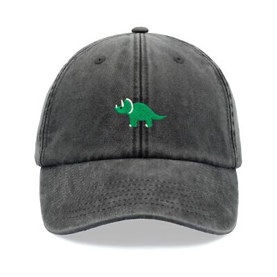 Triceratops Dinosaurier Baseball Cap Vintage Washed Unisex Papa Mütze Vatertag