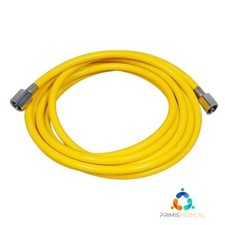 Anesthesia Yellow BCG Assembly Hose 15Ft DISS Female Hand-Tight