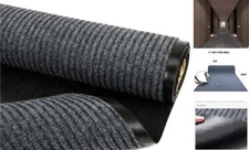  Commercial Grade Entrance Mat 3Ftx10Ft Brush Step Entrance Mat with Striped 