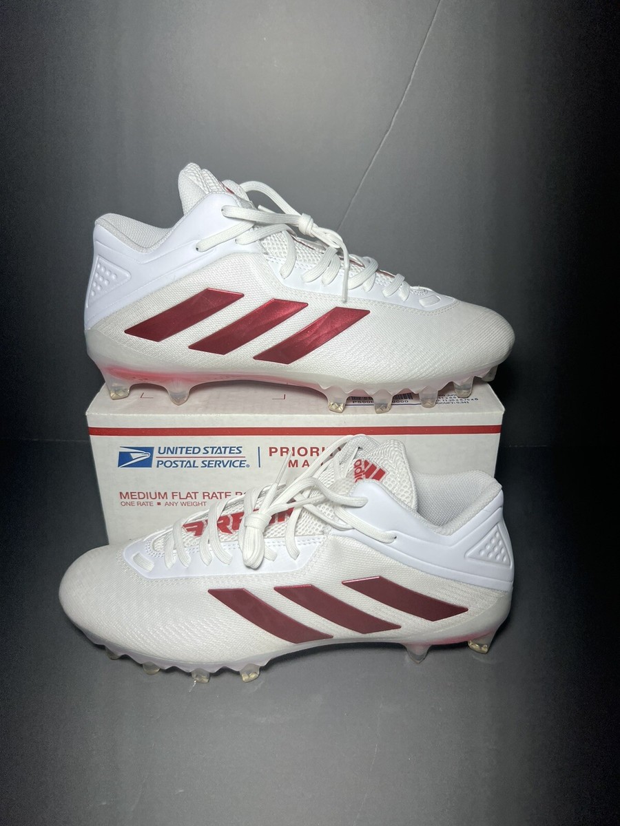 Adidas SM Freak Mid “White University Red” Cleats Men display picture 1