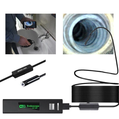 MIGNOVA 5M 8LED Wireless Endoscope WiFi Borescope Inspection Camera USB For iOS Android