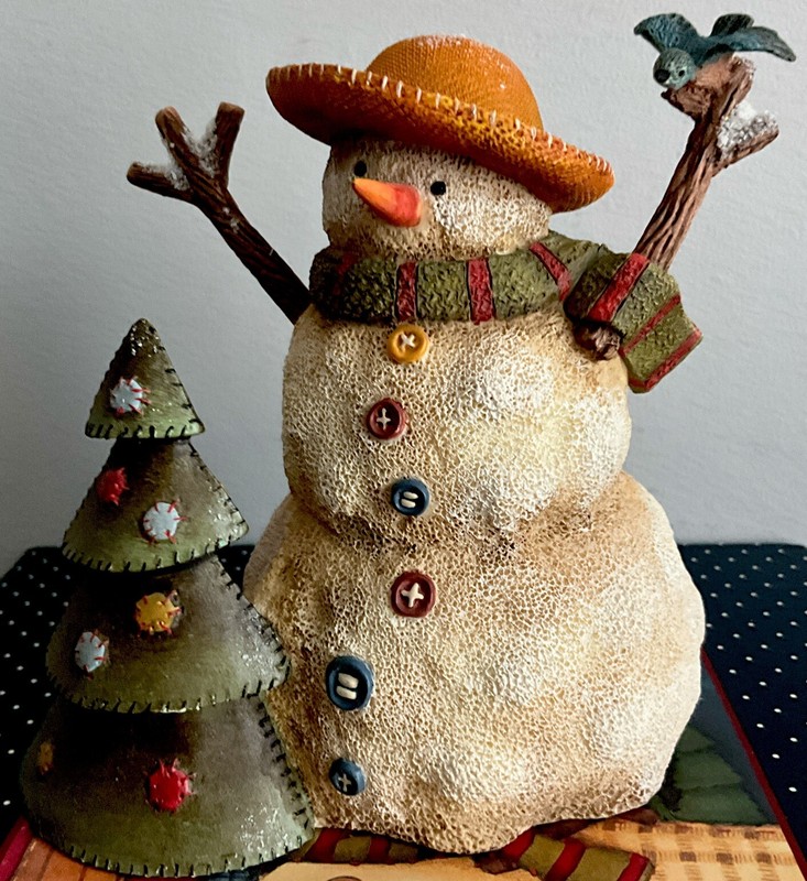 VINTAGE Lang & Wise “Bird In Hand" 1st. Edt. & #1 Debi Hrn 1999 Snowman NIB