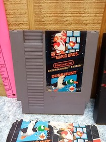 Super Mario Bros Duck Hunt con manuale videogiochi Nintendo NES