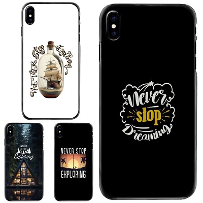Flexible Cover travel Never Stop Exploring For Apple iPhone SE 11 12 13 14 15 16