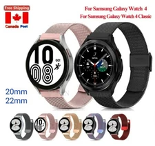20mm / 22mm Stainless Steel Magnetic Mesh Sport Loop Watchband Samsung Galaxy.