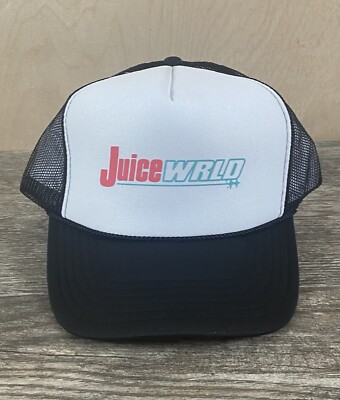 Juice Wrld Trucker Snapback Mesh Hat Cap Black White New