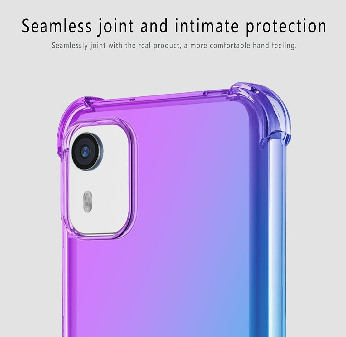 Custodia Per Nokia C12 Con Pellicola Vetro Temperato - TPU Morbido, Trasparente, Protezione Completa Antiurto - 2