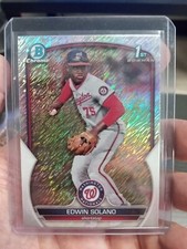 2023 Bowman Chrome Prospects Shimmer Refractors #BCP169 Edwin Solano