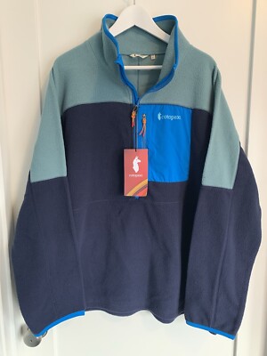 Cotopaxi Abrazo Half-Zip Fleece Jacket Size XXL 2XL Blue Green NWT - Main Image