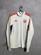 Bayern Munich Training Football Soccer Jacket White Adidas Men Size M