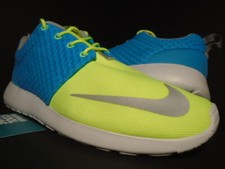 NIKE ROSHE RUN ROSHERUN FB CURRENT BLUE CHROME LIME YELLOW WHITE 580573-401 10