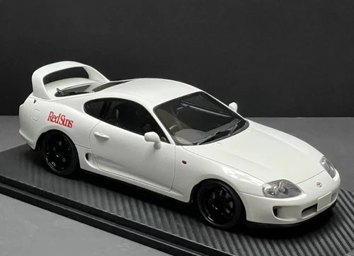 Onemodel 1/18 Toyota Supra JZA80 MK4 White Initial D Custom RedSuns JDM - Picture 6 of 9
