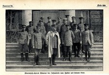 General von Hutier mit seinem Stab * Historische Aufnahme von 1917