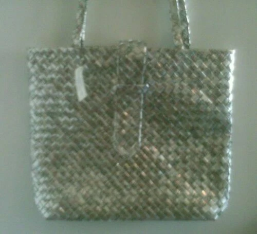 Sac porté épaule à main argentés pour femme