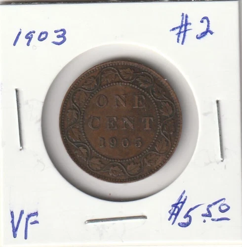Photo of a 1903 Canada Large Cent from an eBay listing that sold on Jul 21, 2026