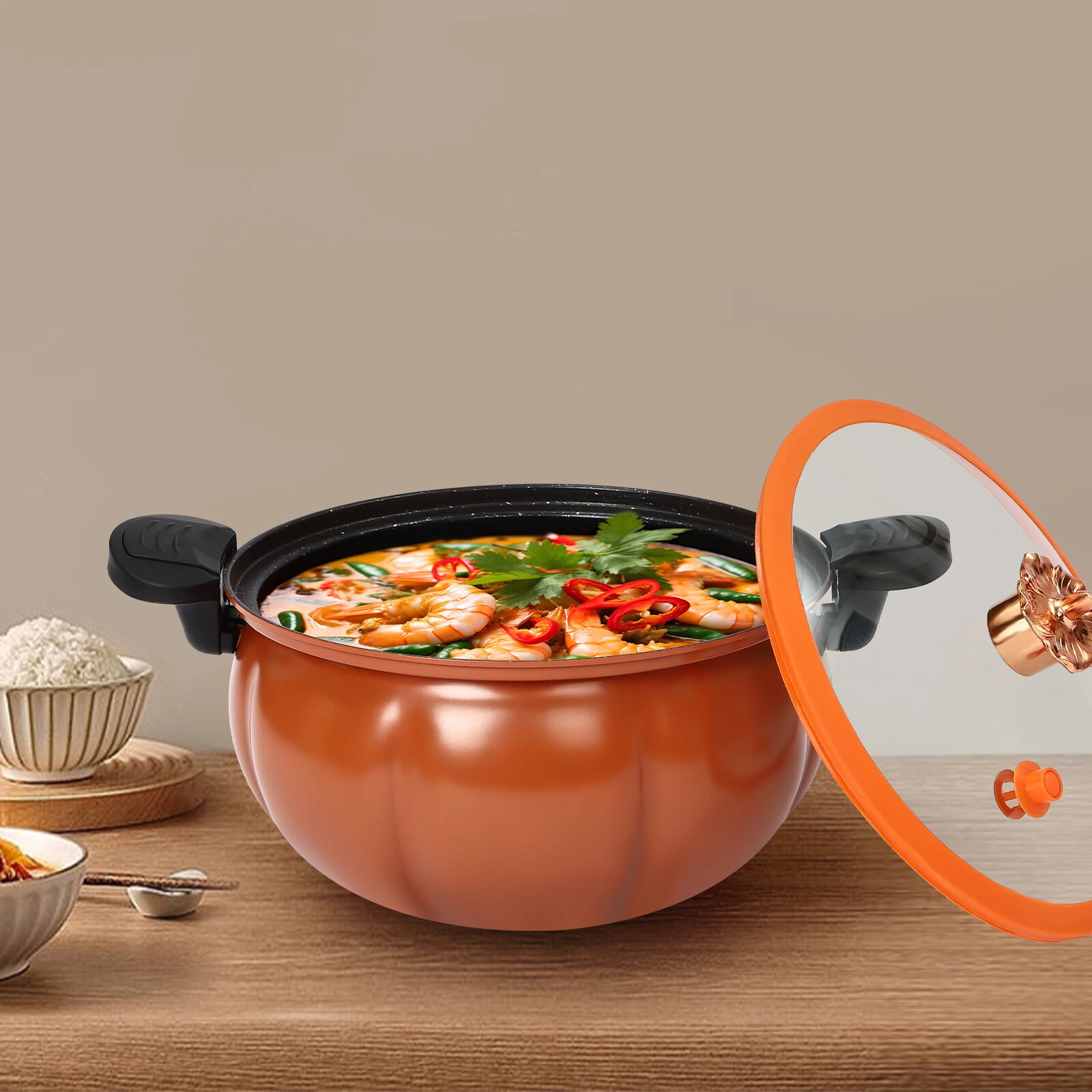 Micro Pressure Cooker Micro Pressure Cooking Pot Pumpkin Shape Pressure Cooking