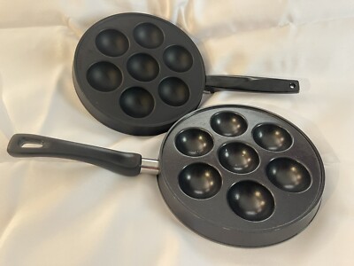 NORDIC WARE USA Ebelskiver Filled Pancake Donut Pan Cast 100