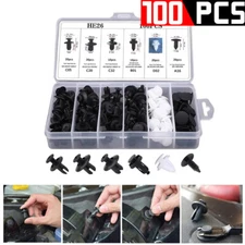 100 PCS Box Set Bumper Fender Liner Push Type Retainer Clips for Dodge Fastener