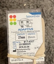 *6-Pcs* SybronEndo TF Adaptive Procedure Pack Files Size-27 Length 25mm 817-4007