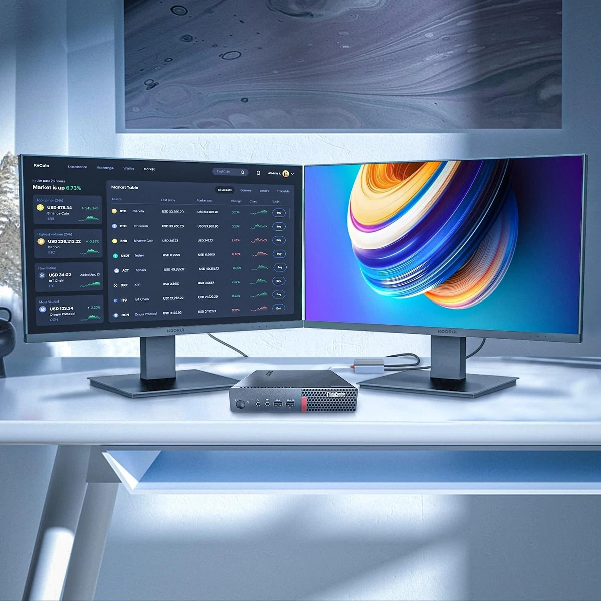 24-29.9 in Screen PC Desktops & All-In-One Computers for sale | eBay