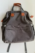 Large Back Pack Breast Pump Bag Gray Lots Of Compartments Changing Pad Included
