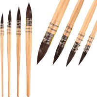 Aquarellpinsel-Set, 4 StüCk KüNstler-Pinsel, Aquarell Pinsel Set, A